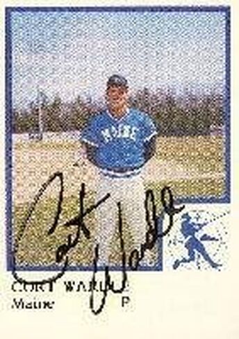 Curt Wardle Maine Guides - Indians Affiliate 1986 Pro Cards بطاقة موقعة - بطاقة دوري ثانوية. يأتي هذا المنتج مع شهادة الأصالة من Autograph-Sports. موقعة - البيسبول in Saudi Arabia