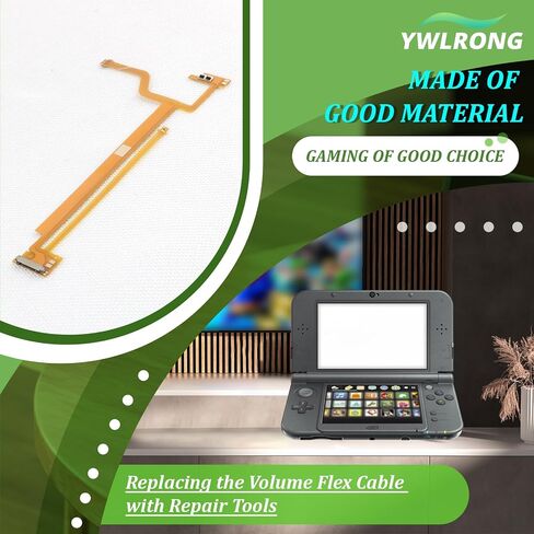 for Nintendo 3DS XL Volume Button Ribbon Flex Cable for Nintendo 3DS XL/3DS LL Volume Key Flex Cable Replacement Accessories Parts with Repair Tools in Saudi Arabia