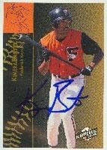 Kimera Bartee Frederick Keys - شركة Orioles Affiliate 1994 Fleer Excel بطاقة موقعة - بطاقة دوري ثانوية. يأتي هذا المنتج مع شهادة الأصالة من Autograph-Sports. موقعة - البيسبول in Saudi Arabia