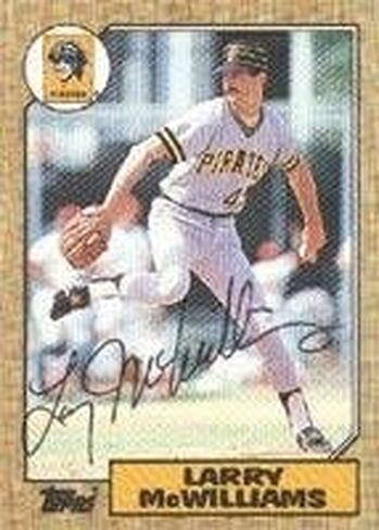Larry McWilliams Pittsburgh Pirates 1987 Topps Autographed Card. This item comes with a certificate of authenticity from Autograph-Sports. Autographed - MLB Autographed Baseball Cards in Saudi Arabia
