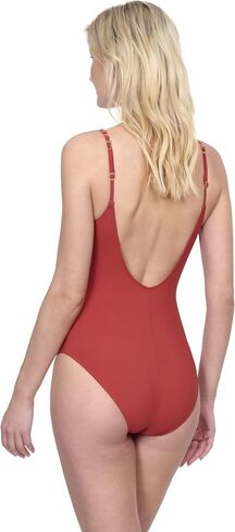 Gottex Women's Monte Carlo Solid Fully Lined Round Neck One Piece Swimsuit with Removable Soft Cups Adjustable Straps in Saudi Arabia