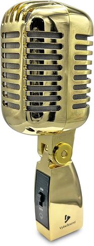 Retro Microphone VS Series for Stage Performace, Karaoke, and More (Red) in Saudi Arabia