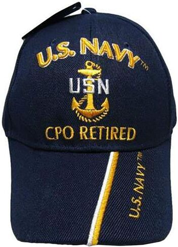 الرياح التجارية البحرية الأمريكية CPO متقاعد USN قبعة الكرة قبعة مطرزة ثلاثية الأبعاد (مرخصة) TOPW in Saudi Arabia