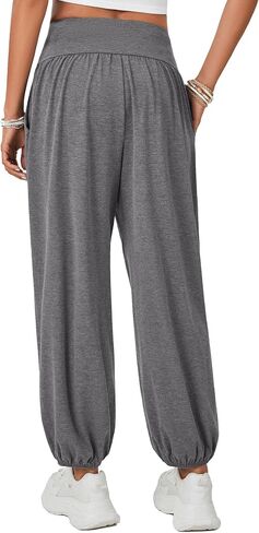 Rooscier Women's Yoga Sweatpants Loose Workout Harem Joggers Casual Lounge Pants with Pockets in Saudi Arabia