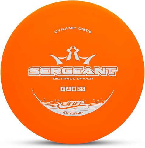 Dynamic Discs Drift Sergeant Disc Golf Distance Driver | Overstable Disc Golf Driver for Beginners | Lightweight & Floats on Water | Grippy Base Plastic | 120-130g (Colors May Vary) in Saudi Arabia