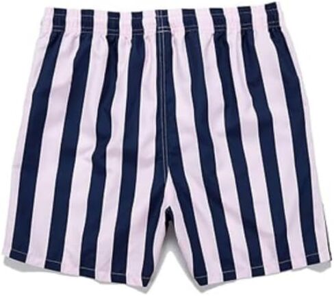 Men 'S Drawstring Waist Swim Trunks Lightweight Striped Pocket Shorts Outdoor Swimsuit Swimwear Bathing Suits in Saudi Arabia