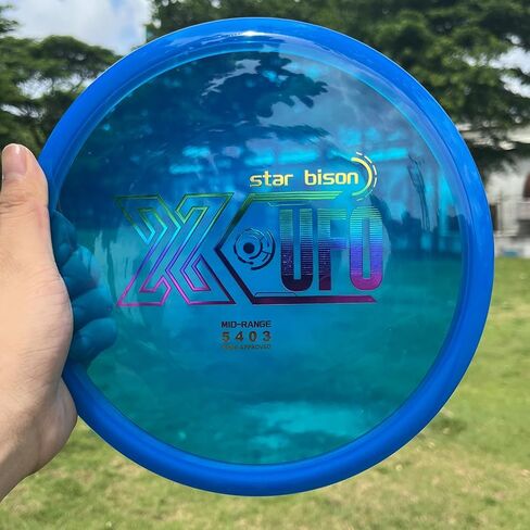 مجموعة X-UFO Disc Golf Starter - مجموعة أقراص جولف احترافية مكونة من 3 قطع للمبتدئين، خفيفة الوزن وقابلة للحمل، سائق مضرب متوسط ​​المدى 170 جم - 173 جم in Kuwait