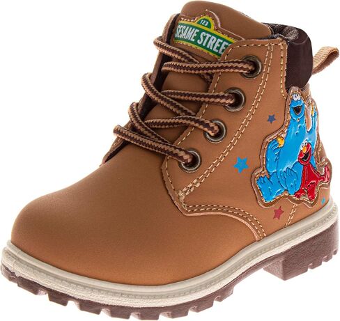 حذاء Sesame Street Boots بطول الكاحل - حذاء للمشي والتسلق والمشي لمسافات طويلة (المقاسات: 5-10 طفل صغير / 11 طفل صغير) in Kuwait