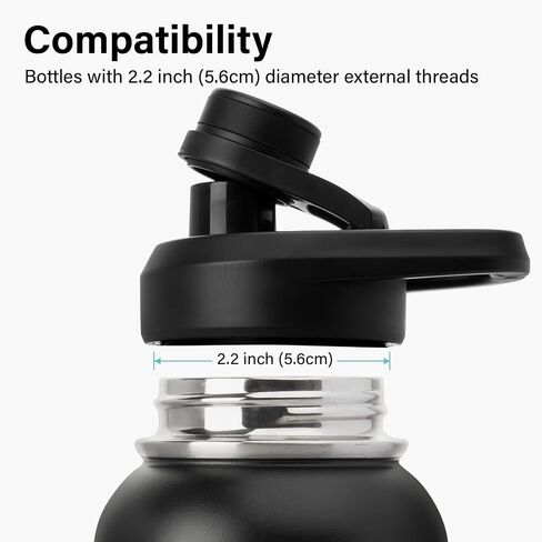 Direct - Drinking Lid for Wide Mouth Water Bottles-Handle Design, BPA-Free, Leak-Proof Accessory for Wide Mouth Sports Water Bottles in Saudi Arabia