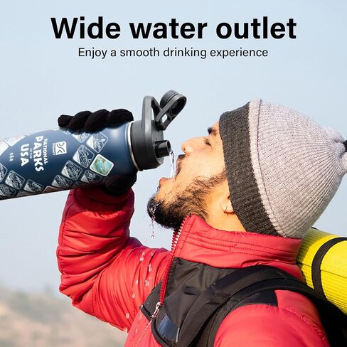 Direct - Drinking Lid for Wide Mouth Water Bottles-Handle Design, BPA-Free, Leak-Proof Accessory for Wide Mouth Sports Water Bottles in Saudi Arabia