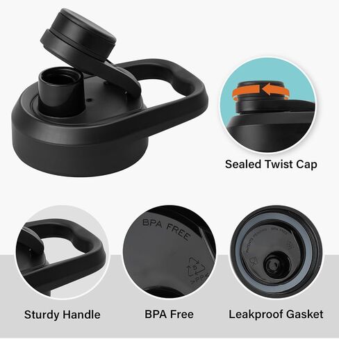 Direct - Drinking Lid for Wide Mouth Water Bottles-Handle Design, BPA-Free, Leak-Proof Accessory for Wide Mouth Sports Water Bottles in Saudi Arabia