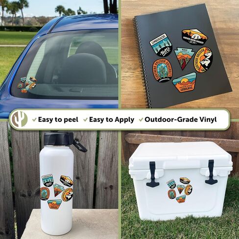 Desert Cactus Northern Arizona University Sticker Lumberjacks NAU Vinyl Decals Laptop Water Bottle Car Scrapbook Sheet T2 (Type 2-Southwest) in Saudi Arabia