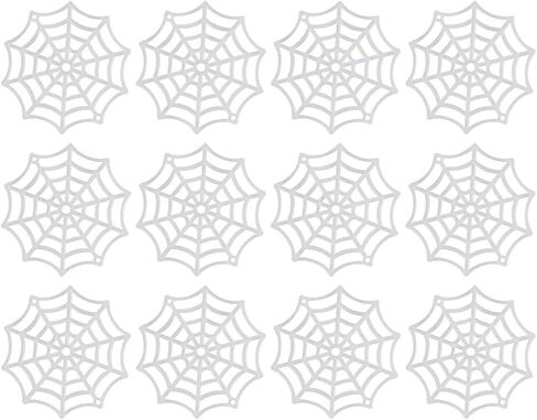 Festive Supplies 50Pcs Spider Webs Plastic Cobweb Holiday Accessories for Halloween Decoration () Halloween Cobweb Decorations in Saudi Arabia