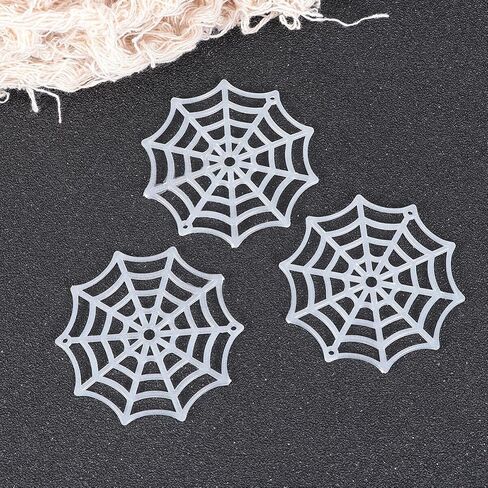 Festive Supplies 50Pcs Spider Webs Plastic Cobweb Holiday Accessories for Halloween Decoration () Halloween Cobweb Decorations in Saudi Arabia