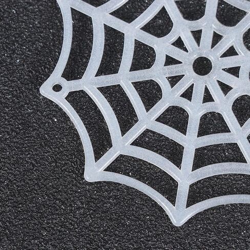 Festive Supplies 50Pcs Spider Webs Plastic Cobweb Holiday Accessories for Halloween Decoration () Halloween Cobweb Decorations in Saudi Arabia
