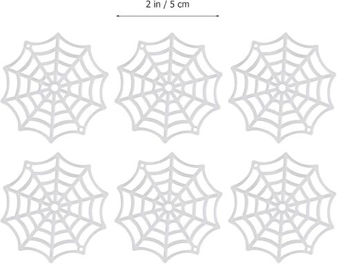 Festive Supplies 50Pcs Spider Webs Plastic Cobweb Holiday Accessories for Halloween Decoration () Halloween Cobweb Decorations in Saudi Arabia