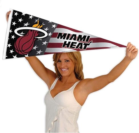 Miami Heat Nation American Stripes Pennant Flag in Saudi Arabia