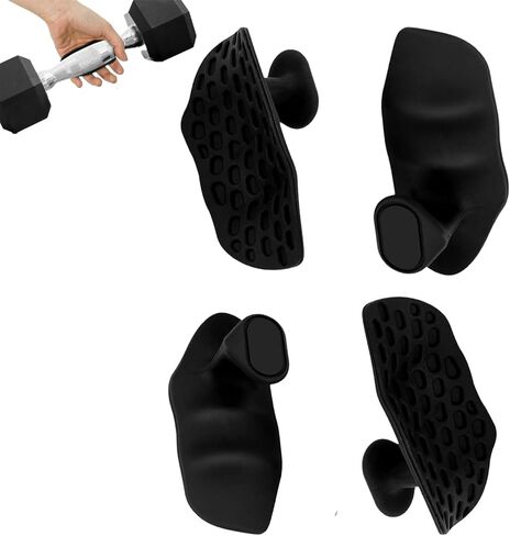 4 قطع من مقابض الصالة الرياضية من نوكسوزوقم، قبضة تدريب كمال الأجسام والتدريب، العرق - حماية اليد الحرة للرجال والنساء، قفازات تمرين الصالة الرياضية مناسبة لرفع الوزن in Kuwait