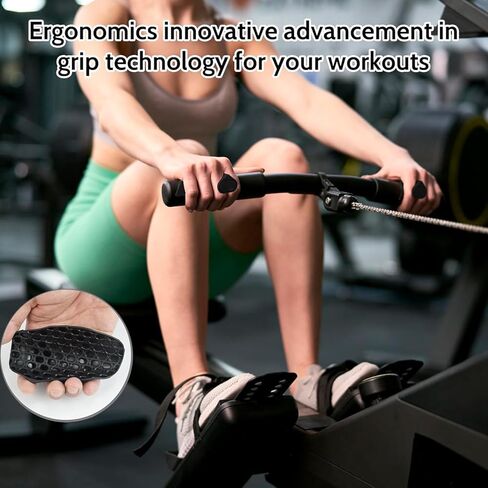 4 قطع من مقابض الصالة الرياضية من نوكسوزوقم، قبضة تدريب كمال الأجسام والتدريب، العرق - حماية اليد الحرة للرجال والنساء، قفازات تمرين الصالة الرياضية مناسبة لرفع الوزن in Kuwait
