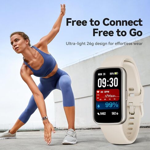 Fitness Trackers,Smart Watch with 1.47" Color Screen,100+Sport Modes Fitness Watch with Heart Rate Sleep Monitor, Pedometer Step Counter Watch, 3TAM Waterproof Activity Trackers for Women Men,BK in Saudi Arabia