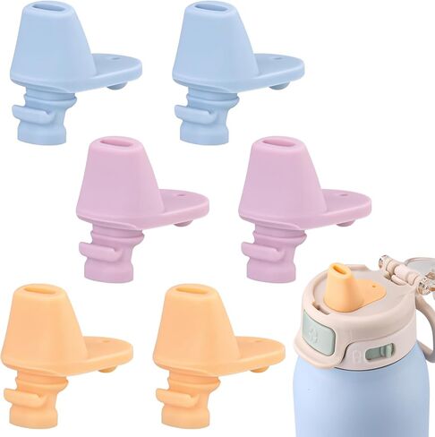 6 pcs Water Bottle Mouthpiece for Ello Pop & Fill Water Bottle，BPA Free Silicone Water Bottle Mouthpiece for 22oz、32oz、40oz Ello Pop & Fill Bottle in Saudi Arabia
