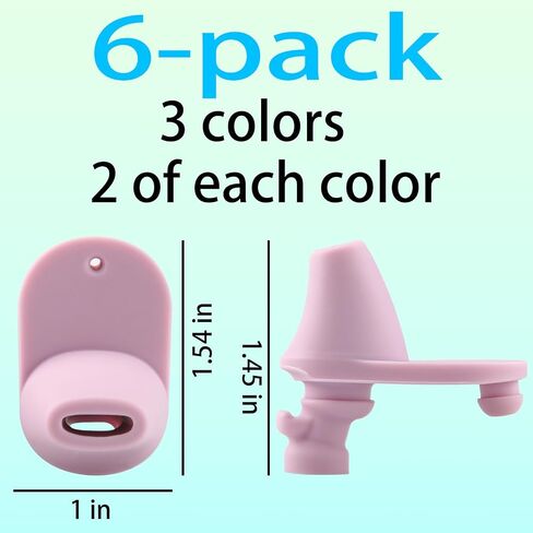 6 pcs Water Bottle Mouthpiece for Ello Pop & Fill Water Bottle，BPA Free Silicone Water Bottle Mouthpiece for 22oz、32oz、40oz Ello Pop & Fill Bottle in Saudi Arabia
