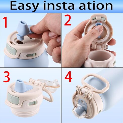 6 pcs Water Bottle Mouthpiece for Ello Pop & Fill Water Bottle，BPA Free Silicone Water Bottle Mouthpiece for 22oz、32oz、40oz Ello Pop & Fill Bottle in Saudi Arabia