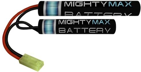 بطارية مايتي ماكس 8.4 فولت 1600 مللي أمبير في الساعة NiMH Butterfly تحل محل KWA KM4 SR7 DEVGRU M4 CQB RIS AEG in Saudi Arabia