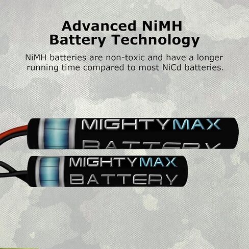 بطارية مايتي ماكس 8.4 فولت 1600 مللي أمبير في الساعة NiMH Butterfly تحل محل KWA KM4 SR7 DEVGRU M4 CQB RIS AEG in Saudi Arabia