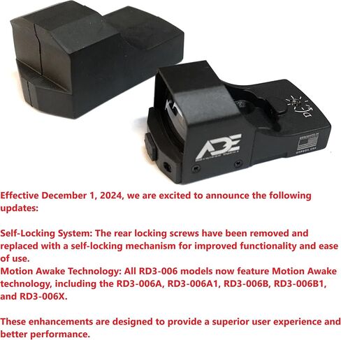 Ade Advanced Optics Huracan Green Dot Reflex Sight for Handgun - Compatible with Doctor/Venom/Fastfire Red Dot Footprint in Kuwait