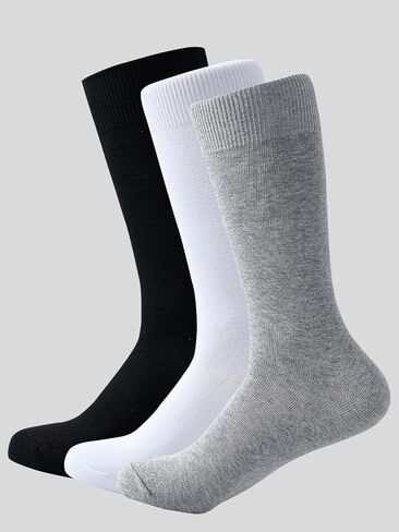 Mens Cotton Dress Socks Soft Crew Socks Long Breathable Athletic Calf Sock in Saudi Arabia