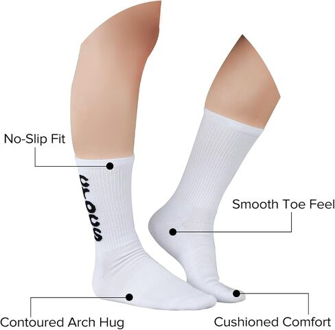 Crocs Crew Socks For Women Men Athletic Seamless Toe Arch Support Casual Socks in Saudi Arabia