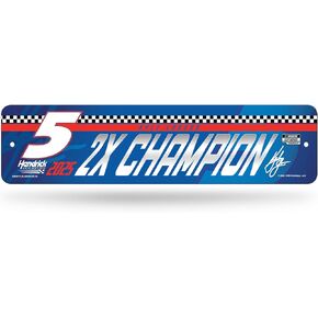 Rico Industries NASCAR Racing Kyle Larson 2025 NASCAR Cup Series Champion علامة شارع معدنية مقاس 4 بوصة × 15 بوصة ديكور منزلي - غرفة النوم - المكتب - كهف الرجل in Kuwait