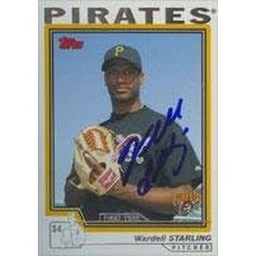 Topps موقعة - Wardell Starling Pittsburgh Pirates 2004 MLB بطاقات البيسبول الموقعة in Kuwait