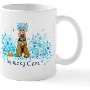 CafePress Welsh Terrier مع كوب سنجاب 11 أونصة (325 مل) كوب قهوة سيراميك in Kuwait
