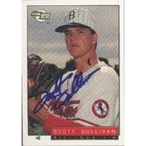 سكوت سوليفان بيلينغز موستانج - شركة تابعة 1993 بطاقة Fleer Excel موقعة - بطاقة دوري ثانوية. يأتي هذا المنتج مع شهادة الأصالة من Autograph-Sports. موقعة - البيسبول in Kuwait