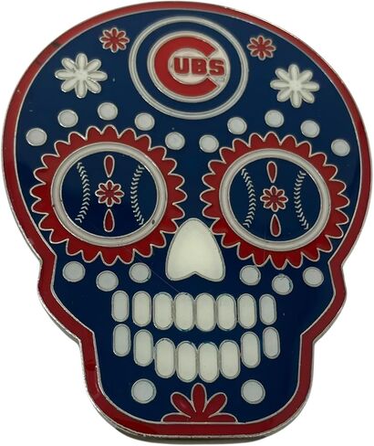 MLB Sugar Skull Team Grande Logo Lapel Pin, One Size, Team Colors in Saudi Arabia