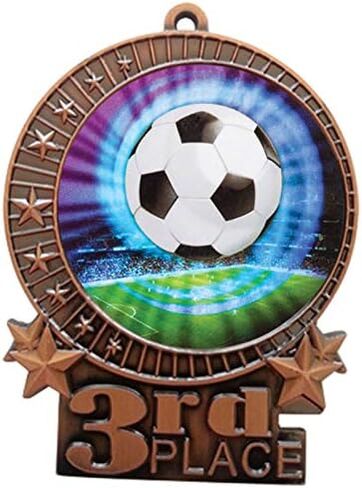 Express Medals Various Styles Large 3 inch 1 to 50 Packs Gold Silver Bronze Color Soccer Medals Trophy Award Medal Trophies Gift Prize Tournament Champion Team 1st Place XMD-MY446 in Saudi Arabia