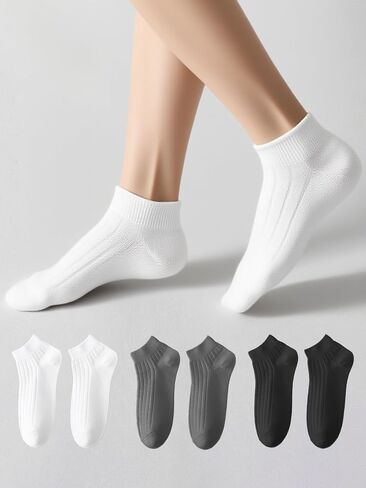 6 pairs Women's Ankle Athletic Running Socks Low Cut Socks For Ladies Seamless Socks Thin, Cushioned Breathable Comfort in Saudi Arabia