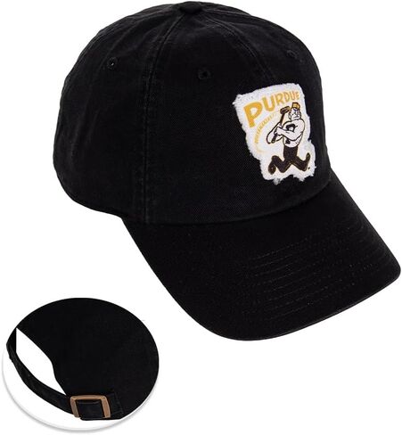 Desert Cactus Purdue University Baseball Hat Boilermakers Brimmed Embroirderd Hats Cap Adjustable Cloth Strap Adult (Style K1 Vintage) Black in Saudi Arabia
