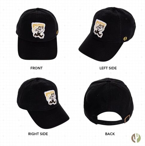 Desert Cactus Purdue University Baseball Hat Boilermakers Brimmed Embroirderd Hats Cap Adjustable Cloth Strap Adult (Style K1 Vintage) Black in Saudi Arabia