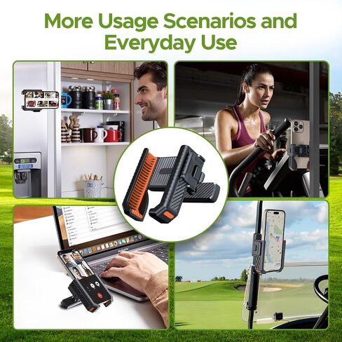 Magnetic Golf Cart Phone Holder Mount with Ultra-Strong N52 Magnets & 360° Rotation,Fit for EZGO/Club Car/Yamaha/ICON, Golf Cart Accessories Compatible for Cell Phone iPhone, Samsung & More (Black) in Saudi Arabia
