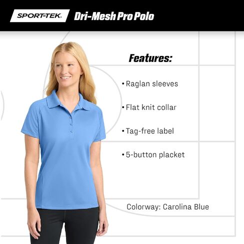 SPORT-TEK Women's Dri Mesh Pro Polo in Saudi Arabia