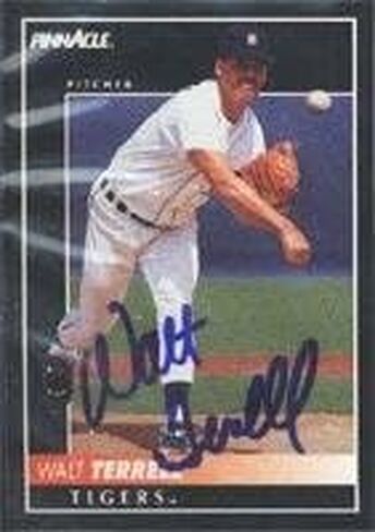 Walt Terrell Detroit Tigers 1992 Pinnacle Autographed Card. This item comes with a certificate of authenticity from Autograph-Sports. Autographed - MLB Autographed Baseball Cards in Saudi Arabia