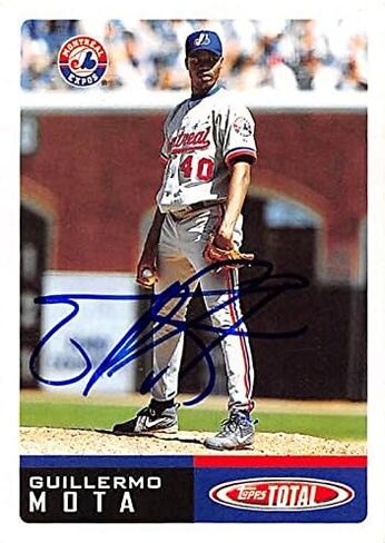 Guillermo Mota autographed Baseball Card (Montreal Expos, FT) 2002 Topps Total #131 - Baseball Slabbed Autographed Cards in Saudi Arabia