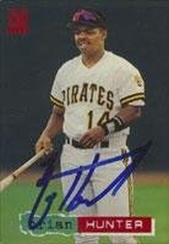 Brian Hunter Pittsburgh Pirates 1994 Topps Stadium Club Autographed Card. This item comes with a certificate of authenticity from Autograph-Sports. Autographed - MLB Autographed Baseball Cards in Saudi Arabia