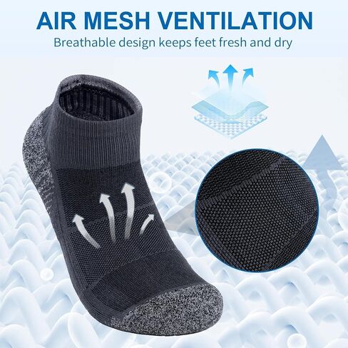 LUBOT ANTI-ODOR 2026 Bamboo Viscose + Cotton Ankle/Crew/Quarter Socks - Moisture-Wicking, Cushioned, Arch Support in Saudi Arabia
