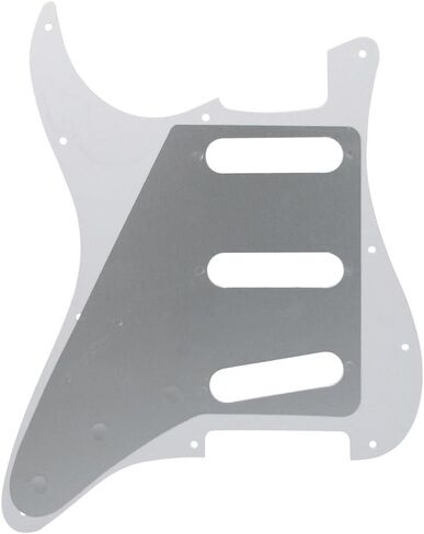 11 فتحة SSS للجيتار الكهربائي Pickguard اللوحة الخلفية غطاء Tremolo Trem مع مسامير Pickguard لـ 3 التقاطات ملف واحد لؤلؤة زرقاء فاتحة in Saudi Arabia