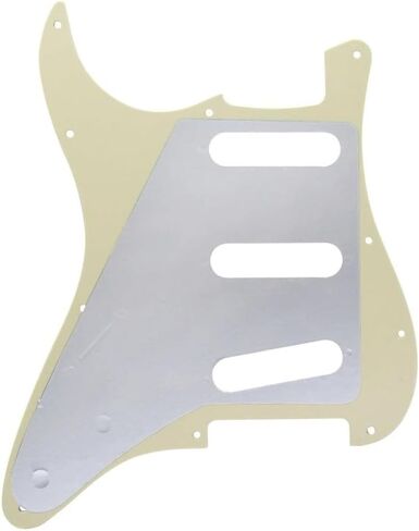 11 فتحة SSS للجيتار الكهربائي Pickguard اللوحة الخلفية غطاء Tremolo Trem مع مسامير Pickguard لـ 3 التقاطات ملف واحد لؤلؤة زرقاء فاتحة in Saudi Arabia