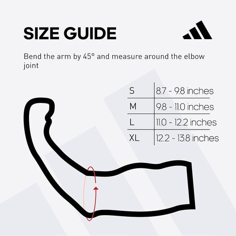 كم دعم الكوع من adidas Performance Climacool - دعم الكوع للتدريب والمسابقات واللياقة البدنية العامة - تصميم مريح، قبضة سيليكون، تصميم سلس مسامي - أسود، متوسط in Kuwait